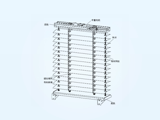 RS447080A Outdoor shade louver (with wire guide)