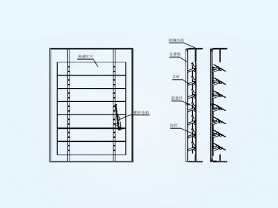 RS47300 electric glass louver - pull rod type